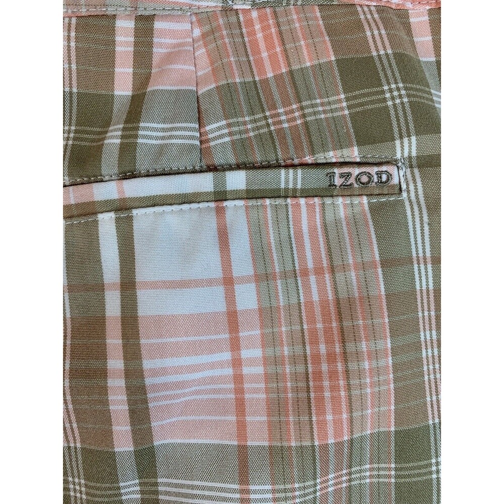 Izod Womens Size 12 XFG Stretch Pink and Tan Plaid Golf Skirt New without Tags - Picture 5 of 10